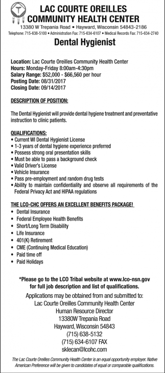 Dental hygienist jobs in wisconsin