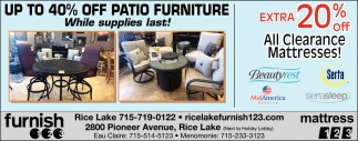 Up To 40 Off Patio Furniture Furnish 123 Eau Claire Wi